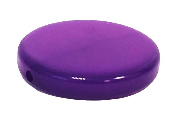 Polaris Coin 20 mm dark purple glossy