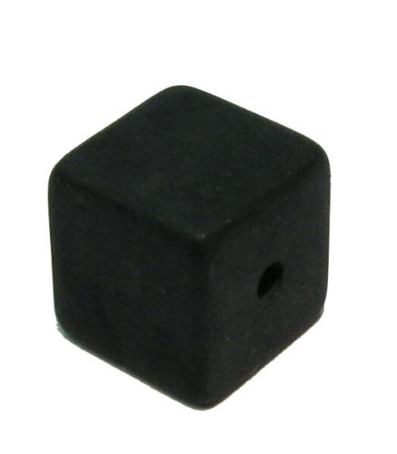 Polariswürfel 10mm schwarz - Kleinloch