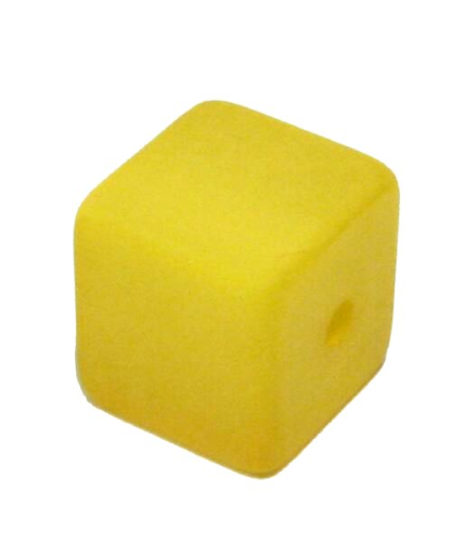 Polaris cube 8 mm yellow – small hole
