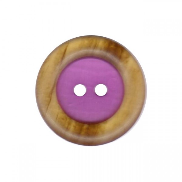 Button 34 mm – 2 components design – purple