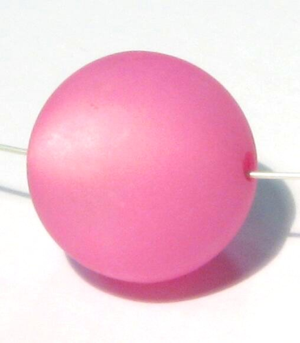 Polaris bead 16 mm pink – small hole