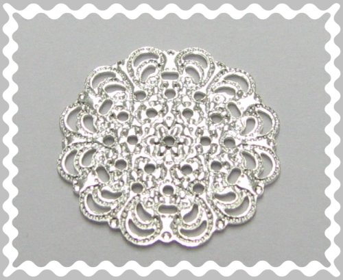 Disc 16 mm – filigree – silver colored