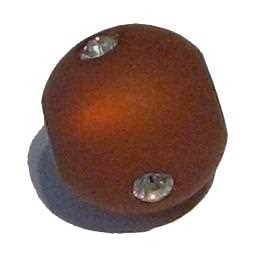 Polarisbead rust-brown 10 mm – with Swarovski crystal