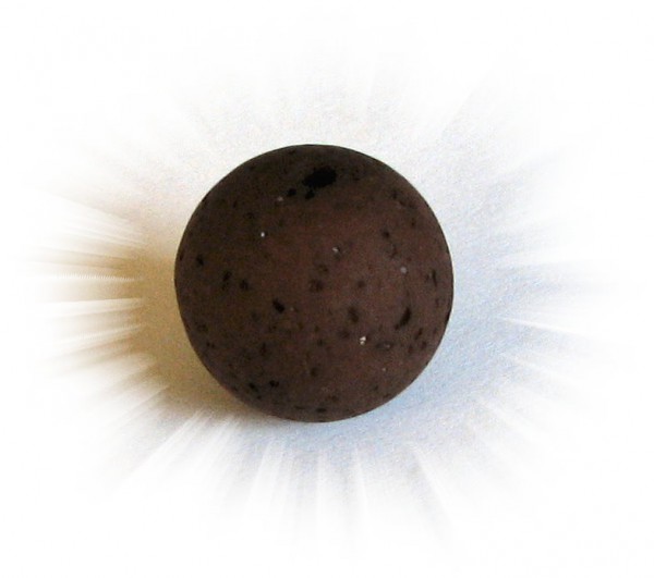 Polaris Gala sweet Perle 10mm dunkelbraun - Kleinloch