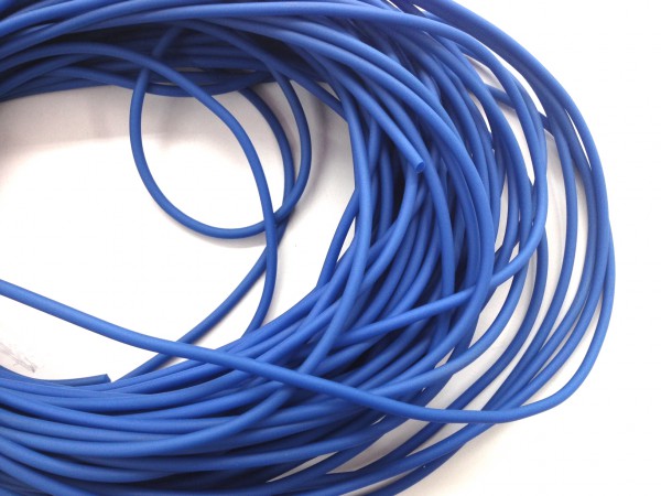 rubber cord around 5 mm – royal blue – 1 meter – top quality!
