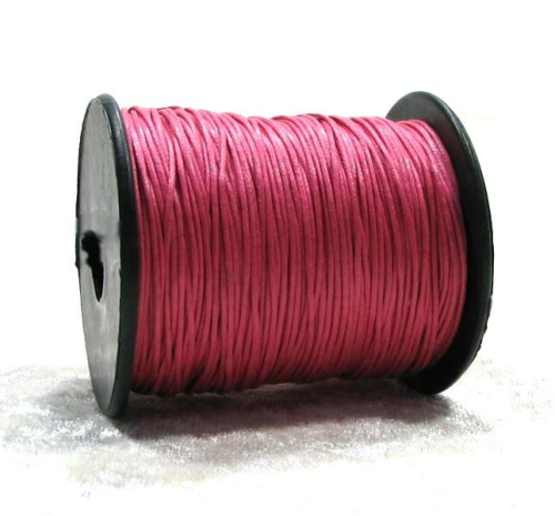 Baumwollband 1mm - 73 Meter - pink