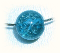 Coarse glitter bead 14 mm – turquoise