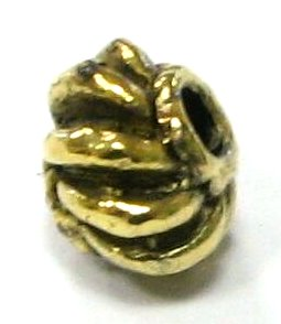Perle antik gold Optik- 7x5,6mm