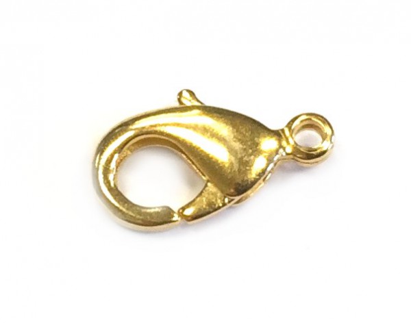 lobster claw clasp 15 mm – color: Gold – high quality