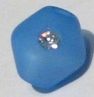 Polaris double cone sky blue 8 mm – with Swarovski crystal