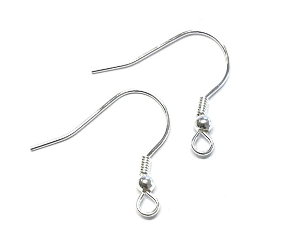 Earring hooks – 925 silver – 23 mm – 2 pieces