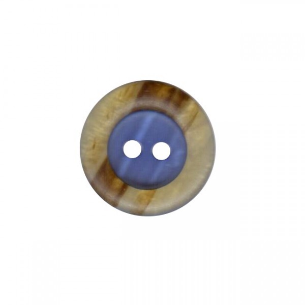 Button 25 mm – 2 components design – blue
