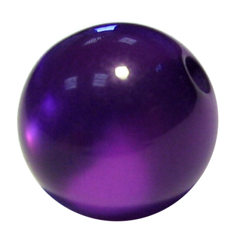 Polaris bead 8 mm purple glossy – small hole