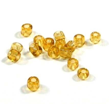 Glass beads approx. 4 mm – copper gold – 10 grams