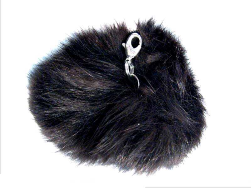 6 cm – real fur – dark brown