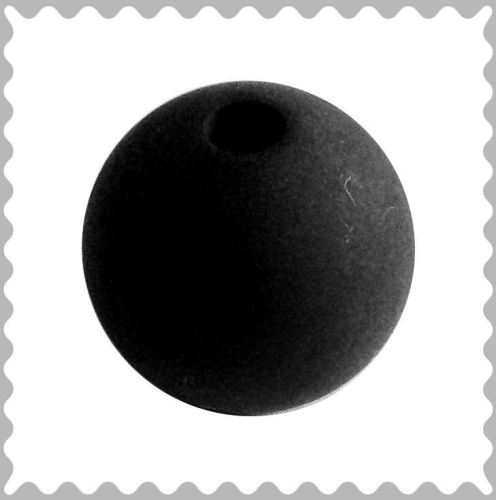 Polarisperle schwarz 16 mm - Großloch