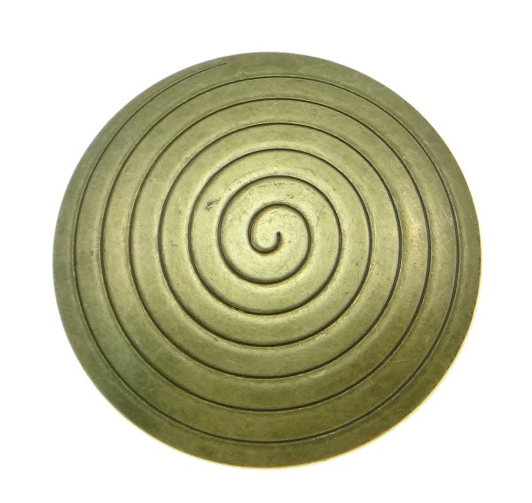 Anhänger -Spiralenoptik - Farbe: antique bronze