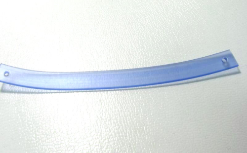 Flaches PVC-Band 7x1,5mm - blau - 1 Meter