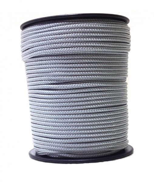 Sail rope – PP tape – 5 mm silver grey – 1 meter