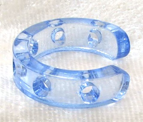 Combi element made of plastic light blue