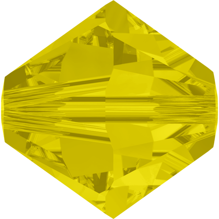 Swarovski Crystal 5328 Xilion Bicone Bead 4mm --- 10 Stück - Yellow Opal