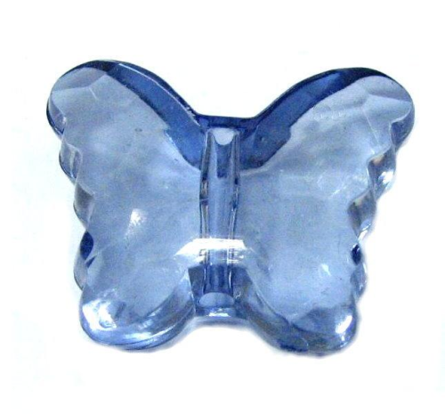 Schmetterling - jeansblau/transparent