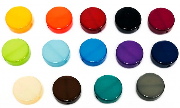 Polaris Coins 12mm - 14 Stück in verschiedenen Farben - glänzend