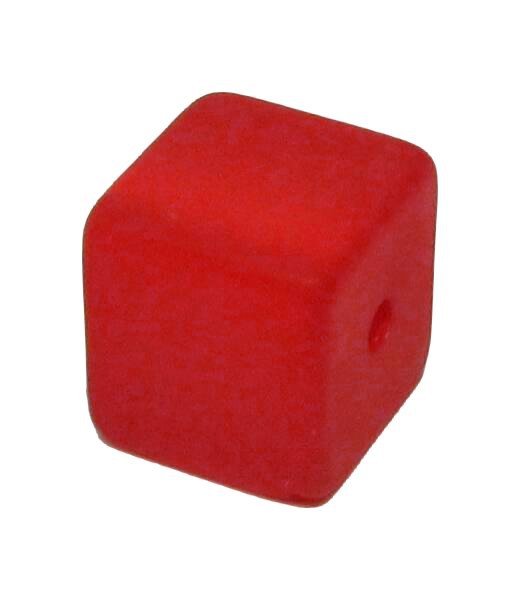 Polaris cube 6 mm red – small hole