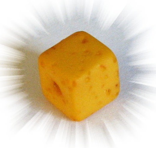Polaris Gala sweet cube 8 mm saffron – small hole