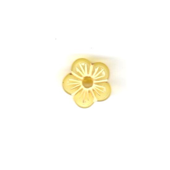 Button 12 mm – flower – yellow