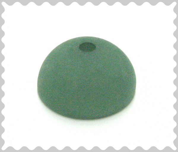 Polaris half bead 16x8 mm – patina green
