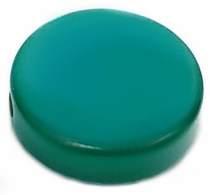 Polaris Coin 12mm smaragd - glänzend