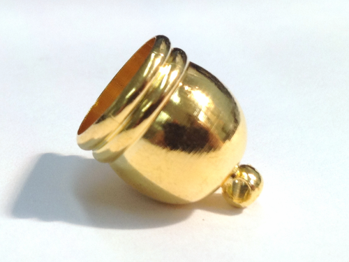 Endkappe zum Verschließen - Innenmaß 10mm - Messing - Farbe: gold