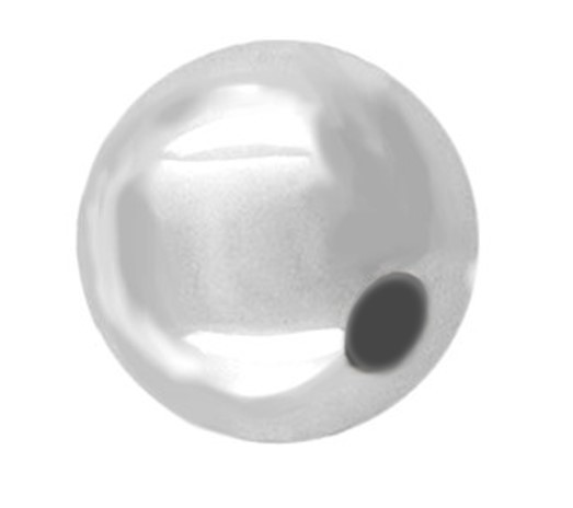 bead 14 mm – Color: Platinum glossy
