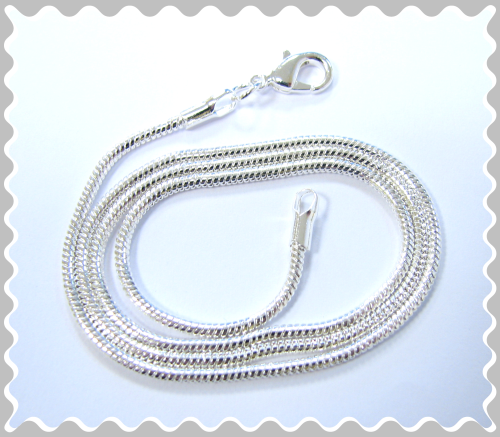 Snake Necklace 55 cm – Alternate decoration-Collier – Colour: Silver