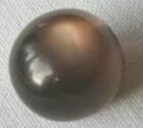 Perlmutt-Effekt Perle 14mm - dunkelbraun