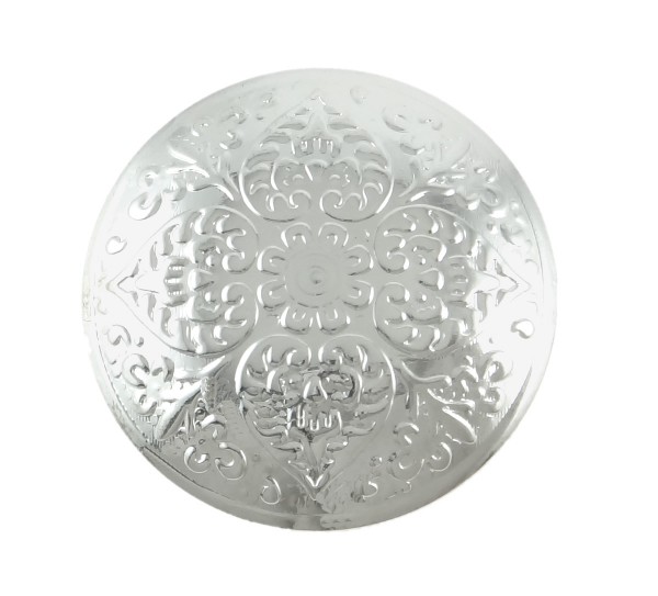 Anhänger - Flowerprint - Farbe: silber