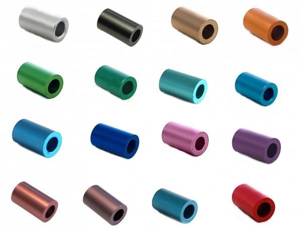 Aluminium Röhren eloxiert 10x6mm - 16 Stück in verschiedenen Farben