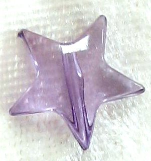 Star made of plastic purple