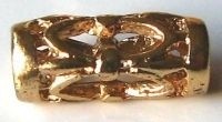 Tube 13x5 mm – Filigree-look – Color: Gold – 1 pcs.