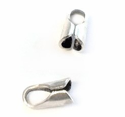 End caps Internal dimensions 2 mm – 925 sterling silver – 2 pieces