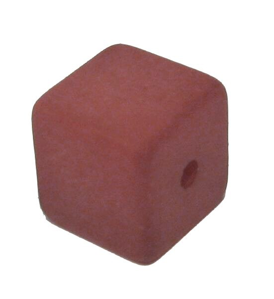 Polaris cube 6 mm terracotta – small hole