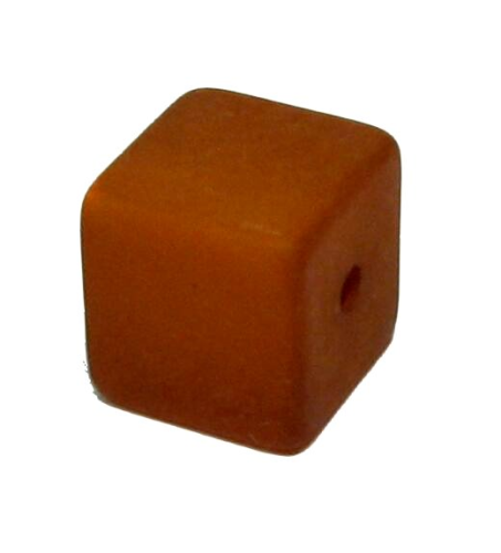 Polaris cube 8 mm rust brown – small hole