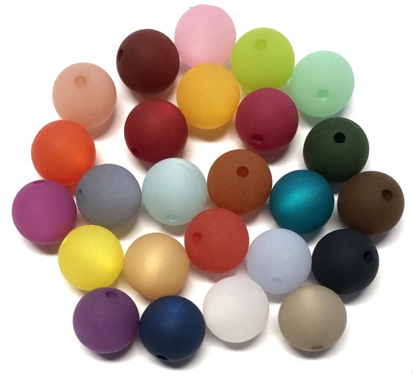 Polaris beads 14 mm – 35 pieces in different colors