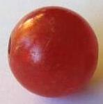 Marble mother-of-bead effect bead -8 mm – red-orange