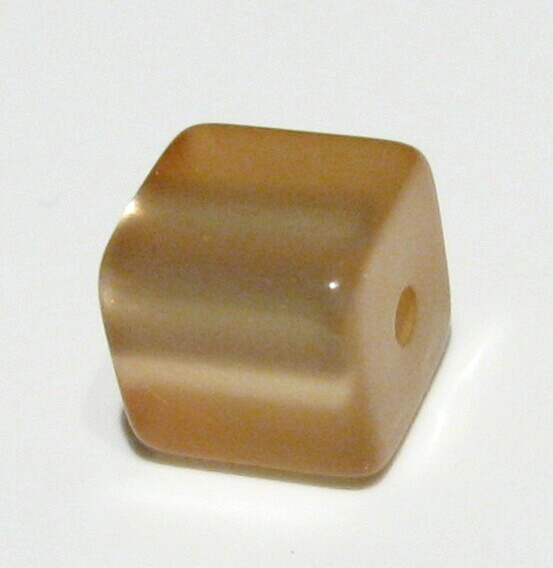 Polaris cube 6 mm walnut glossy – small hole
