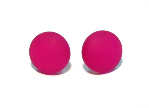 Polaris Earrings 12 mm – Stainless steel – 1 pairs – blackberry