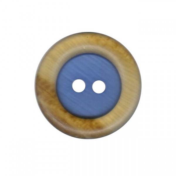 Button 34 mm – 2 components design – blue