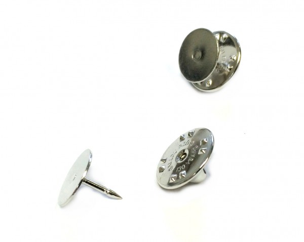 Clutch-Pin - Anstecker - Pin - Anstecknadel - Platte 10mm - 1 Stück