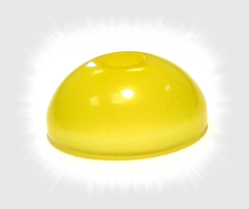 Polaris half bead 10x5 mm – yellow glossy